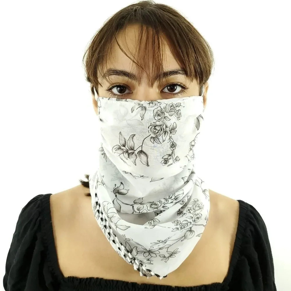 Convertible Bandana Face Mask Scarf Scarves Floral, Bundle of 36 Masks